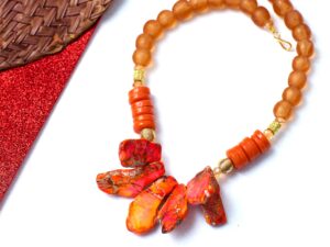 Amour Orange Necklace