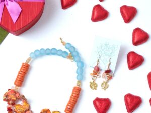 Layered Orange Necklace