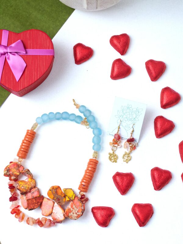 Layered Orange Necklace